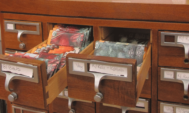 Checking out at the seed library