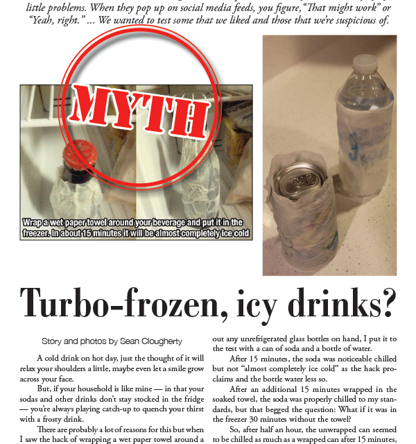 Turbo-frozen, icy drinks