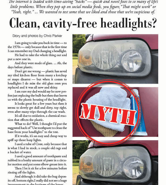 Clean, cavity-free headlights?