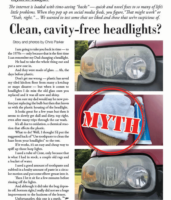 Clean, cavity-free headlights?