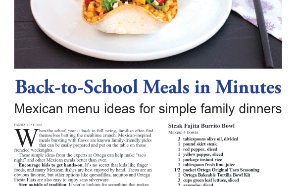 Back-to-School Meals in Minutes